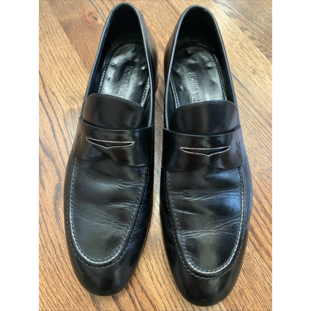 Louis Vuitton Men’s Leather Loafer Black Size 8